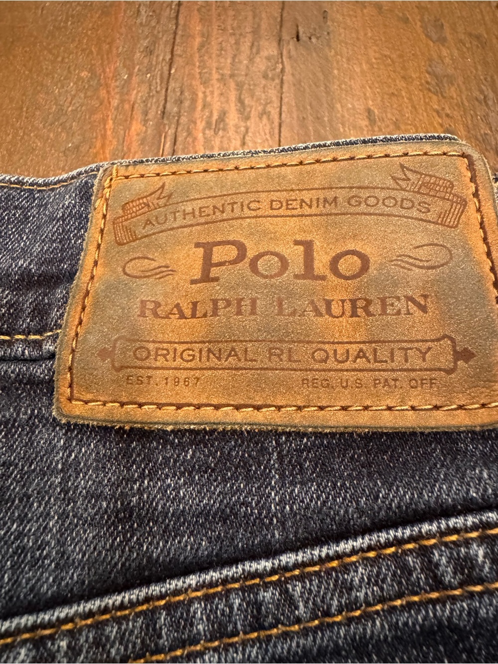 Big&Tall Polo by Ralph Lauren Men’s Dark Blue Denim Jeans 36x36